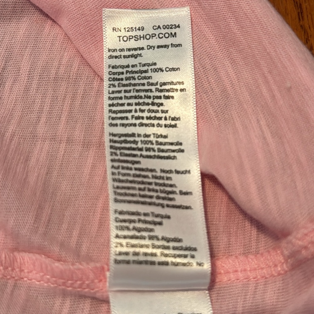 NWOT Topshop LE FREAK C’EST CHIC Ringer Tee Shirt Small 4-6 - Picture 6 of 7